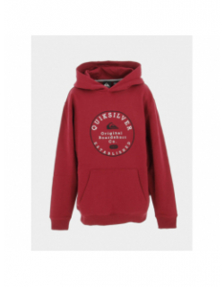 Sweat à capuche graphic bordeaux garçon - Quiksilver