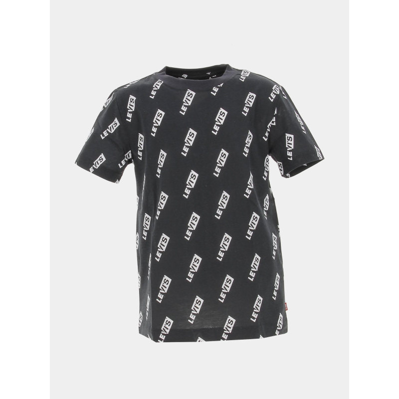 T-shirt manches courtes split boxtab logo noir enfant - Levi's