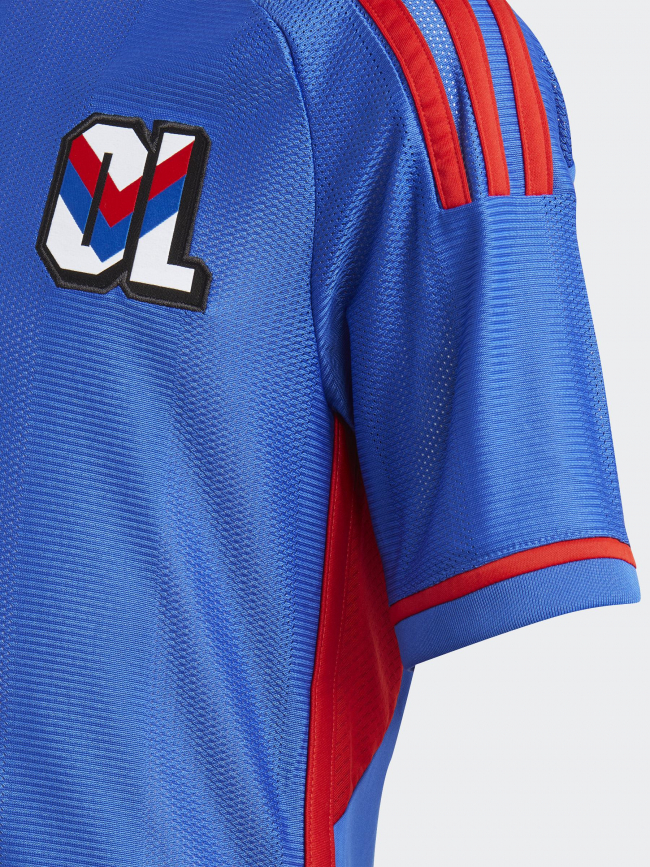 Maillot de football OL retro vintage bleu enfant - Adidas