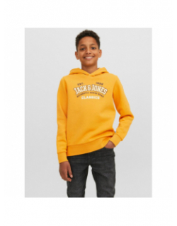 Sweat à capuche logo hood classics jaune enfant - Jack & Jones