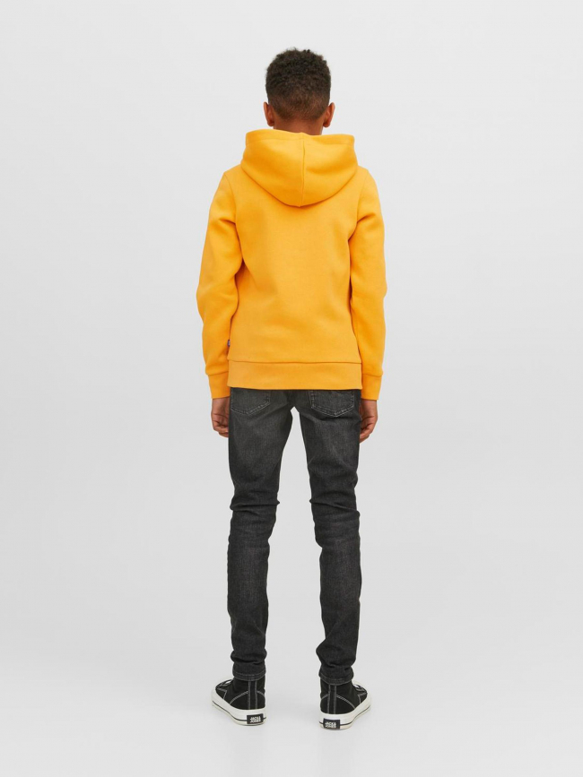 Sweat à capuche logo hood classics jaune enfant - Jack & Jones