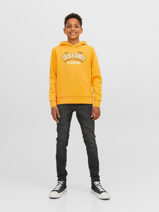 Sweat à capuche logo hood classics jaune enfant - Jack & Jones