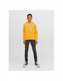 Sweat à capuche logo hood classics jaune enfant - Jack & Jones