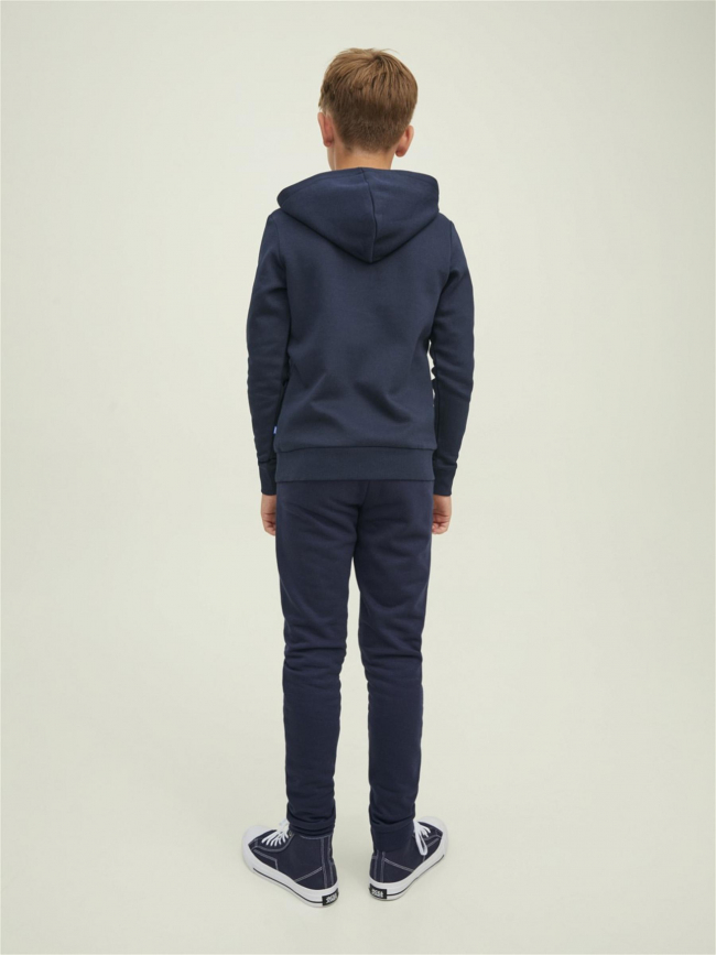 Sweat à capuche logo imprimé marine garçon - Jack & Jones