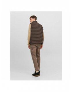 Doudoune sans manche fine recycle marron homme - Jack & Jones