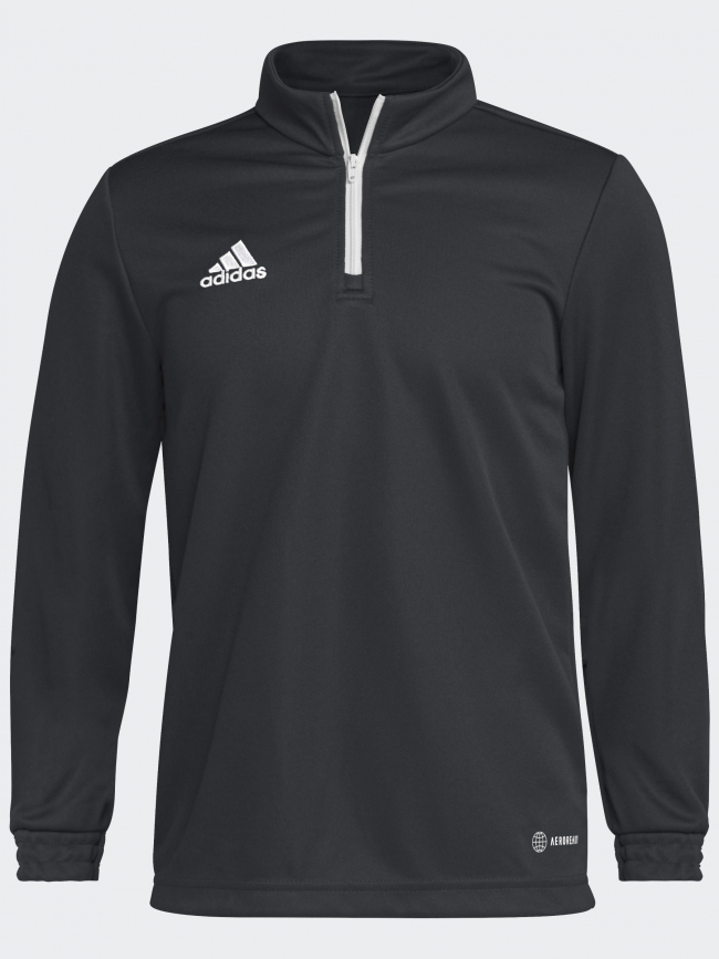 Sweat de football 1/4 zip ent22 training noir garçon - Adidas