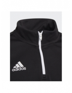 Sweat de football 1/4 zip ent22 training noir garçon - Adidas