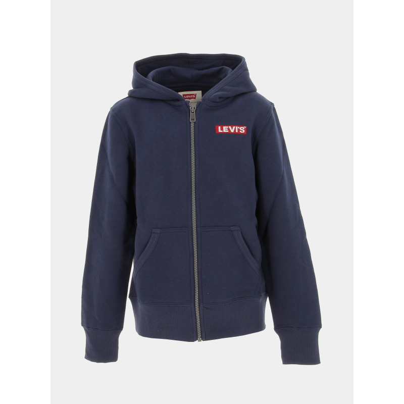 Sweat à capuche full zip bleu enfant - Levi's