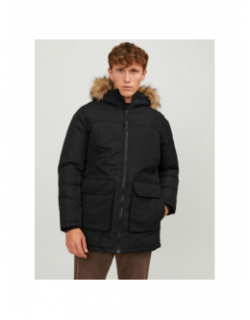 Blouson parka ewing noir homme - Jack & Jones