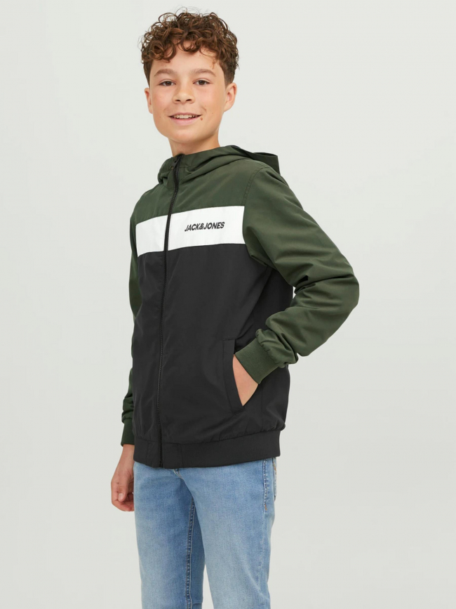 Veste légère rush blocking bomber noir garçon - Jack & Jones