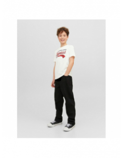 T-shirt logo aw23 basique blanc garçon - Jack & Jones