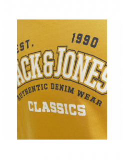 T-shirt logo aw23 imprimé jaune garçon - Jack & Jones