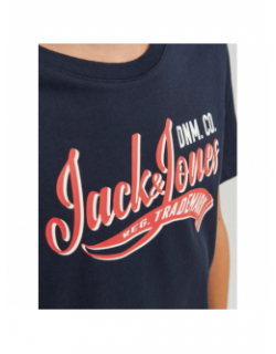 T-shirt logo aw23 basique bleu marine garçon - Jack & Jones