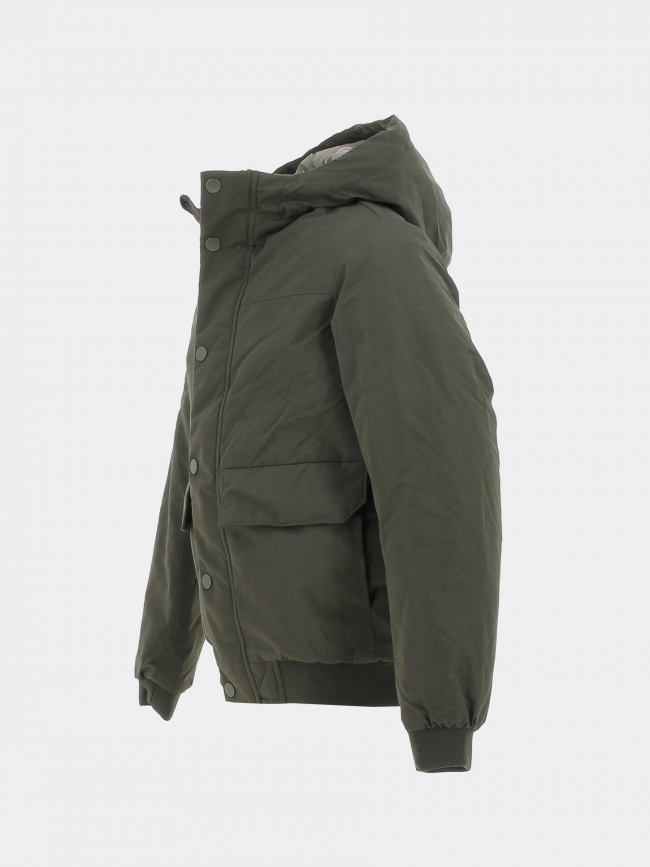 Doudoune champ bomber kaki garçon - Jack & Jones