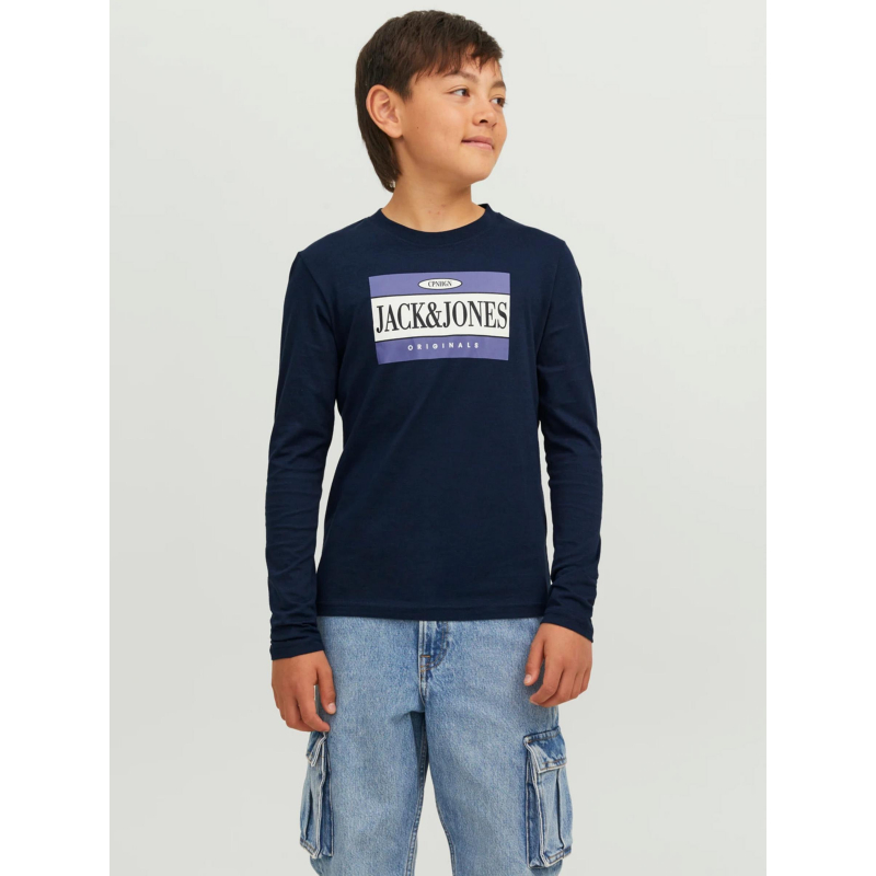 T-shirt manches longues arthur marine garçon - Jack & Jones