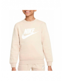 Sweat nsw club fleece beige garçon - Nike