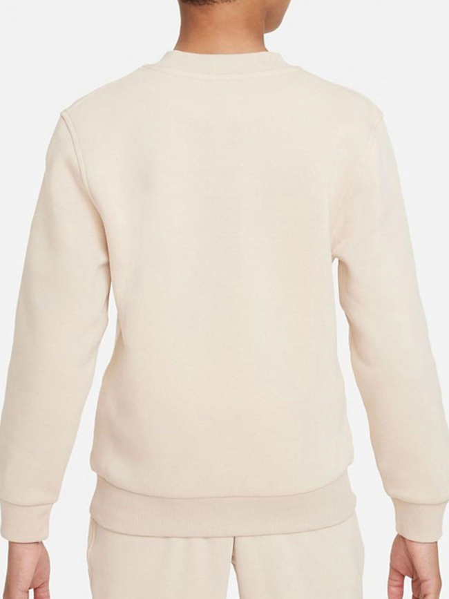 Sweat nsw club fleece beige garçon - Nike