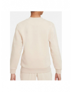 Sweat nsw club fleece beige garçon - Nike