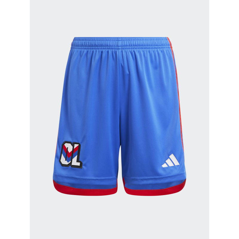 Short de football OL vintage bleu garçon - Adidas