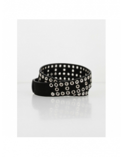 Ceinture lucia en cuir noir femme - Le Temps Des Cerises