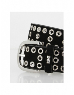 Ceinture lucia en cuir noir femme - Le Temps Des Cerises