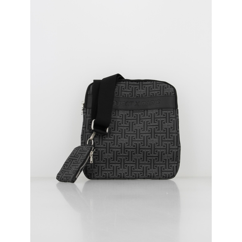 Sacoche maxi monogram gris noir homme - Project X Paris