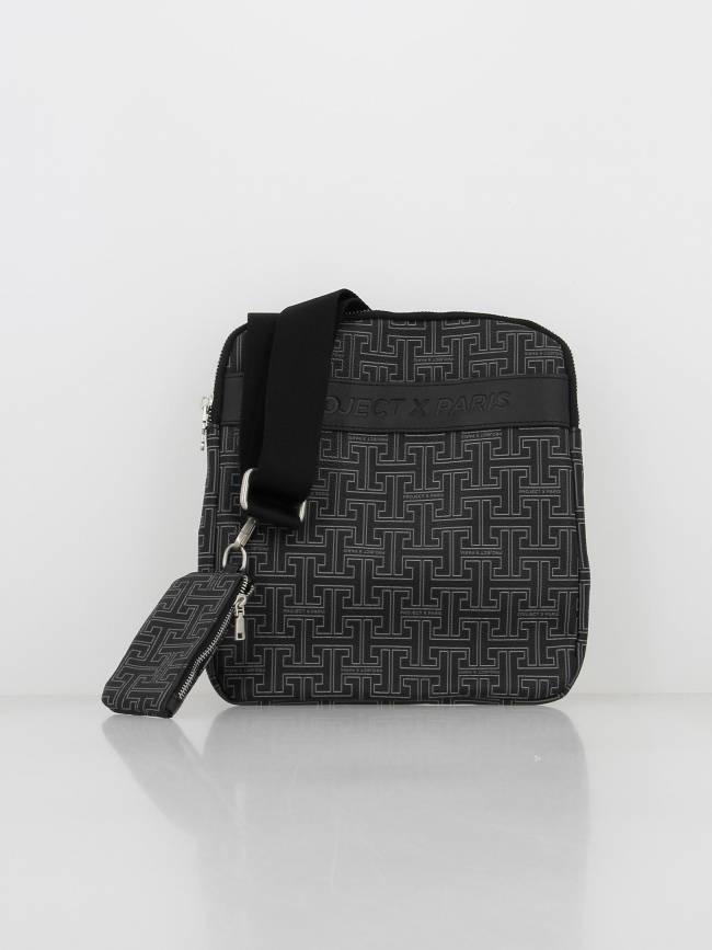 Sacoche maxi monogram gris noir homme - Project X Paris