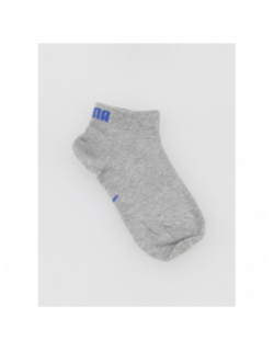 3 paires de chaussettes quarter gris bleu enfant - Puma