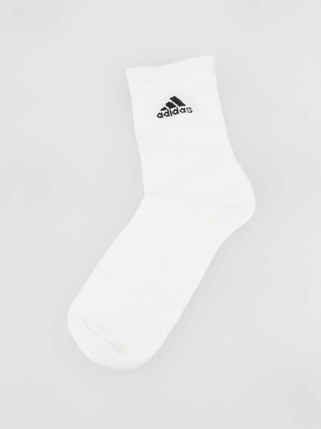 Pack 3 paires de chaussettes sportswear crew blanc - Adidas