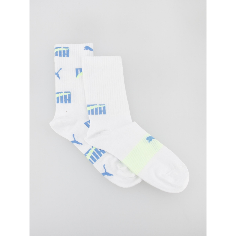 Pack de 2 paires de chaussettes multi logo blanc enfant - Puma