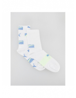 Pack de 2 paires de chaussettes multi logo blanc enfant - Puma