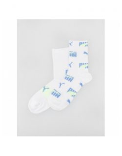 Pack de 2 paires de chaussettes multi logo blanc enfant - Puma