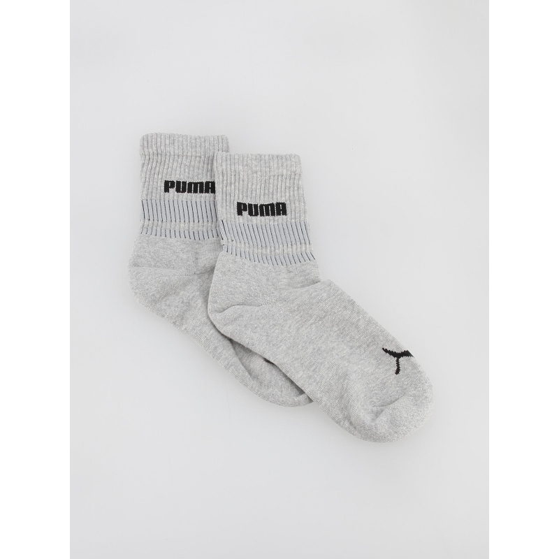 Pack 2 paires de chaussettes courtes new heritage gris - Puma