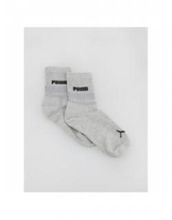 Pack 2 paires de chaussettes courtes new heritage gris - Puma