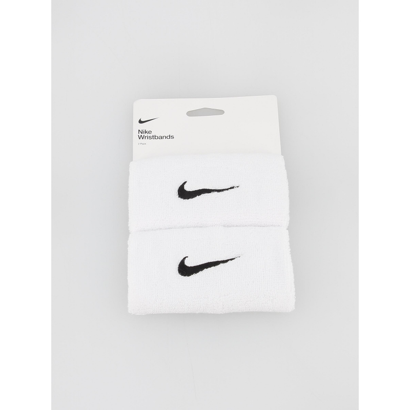 Bandeaux de poignet tennis swoosh doublewide blanc - Nike