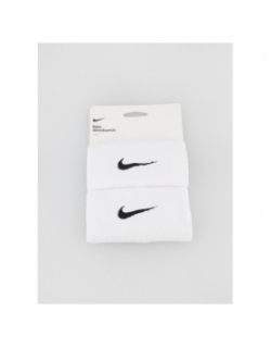 Bandeaux de poignet tennis swoosh doublewide blanc - Nike