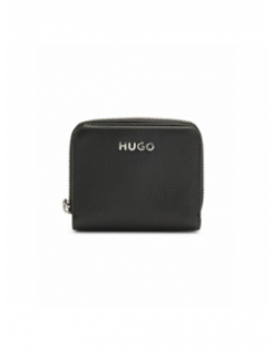 Portefeuille simili cuir chris noir femme - Hugo