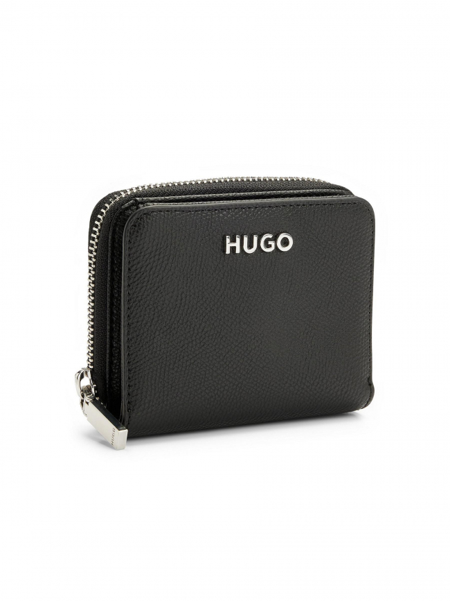 Portefeuille simili cuir chris noir femme - Hugo