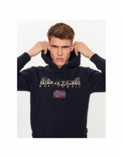 Sweat à capuche ayas bleu marine homme - Napapijri