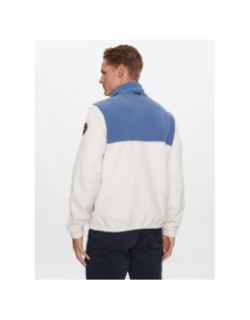 Gilet polaire anderby blanc bleu homme - Napapijri