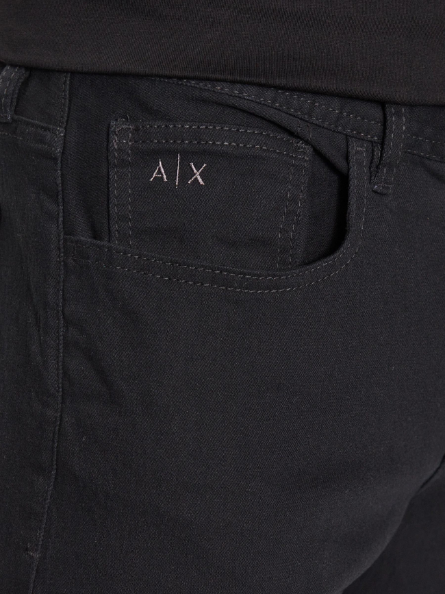 Jean slim uni 5 poches noir homme - Armani Exchange