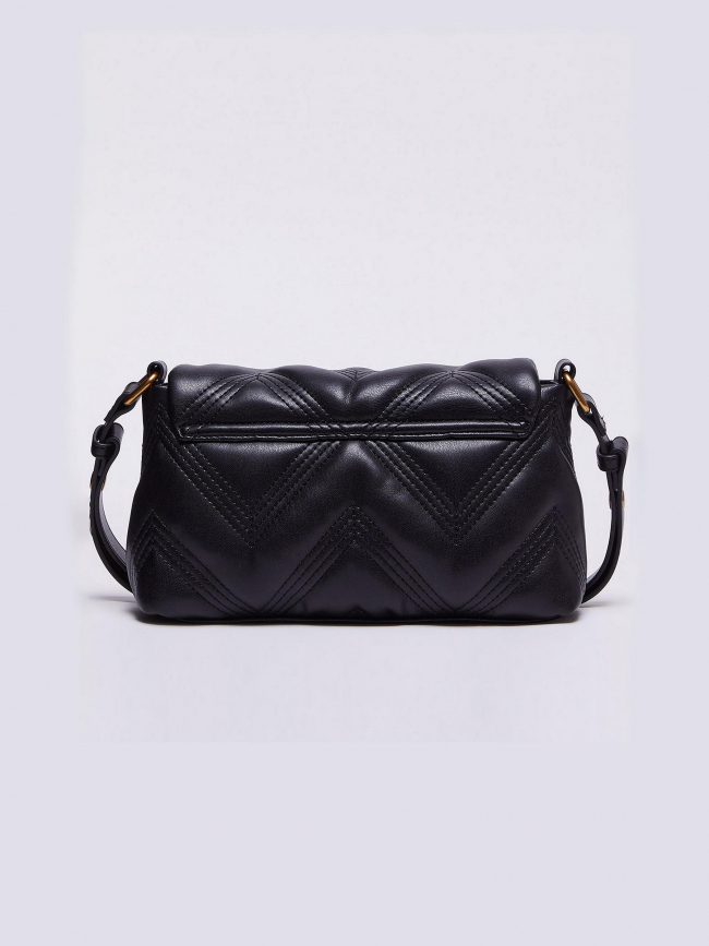 Sac bandoulière matelassé deuzia doré noir femme - Liu Jo