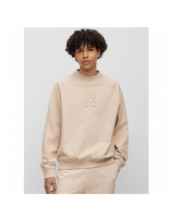 Sweat logo embossé dumbkin beige homme - Hugo