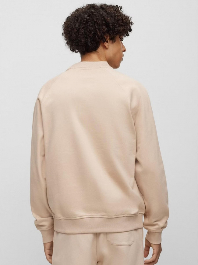 Sweat logo embossé dumbkin beige homme - Hugo