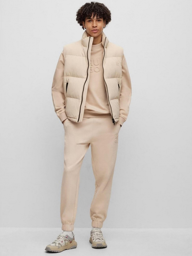 Sweat logo embossé dumbkin beige homme - Hugo