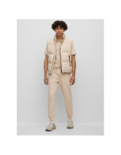 Polo logo embossé drouts beige homme - Hugo