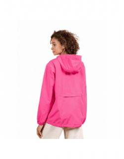 Veste imperméable courte passy fuschia rose - Flotte