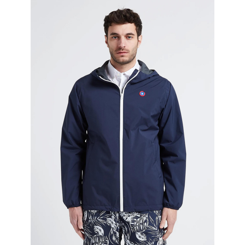 Veste imperméable courte passy indigo bleu - Flotte