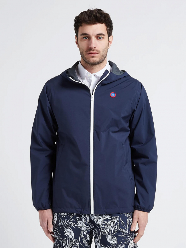 Veste imperméable courte passy indigo bleu - Flotte