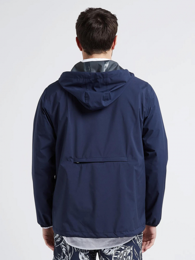 Veste imperméable courte passy indigo bleu - Flotte